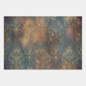 Blauwgroen Cooper Patina Inpakpapier Vel (Voorkant 3)