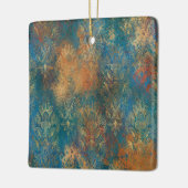 Blauwgroen Cooper Patina Keramisch Ornament (Links)