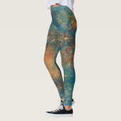 Blauwgroen Cooper Patina Leggings (Links)