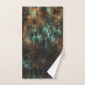 Blauwgroen Cooper Patina Metallic Bad Handdoek (Handdoek)