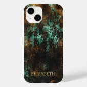 Blauwgroen Cooper Patina Metallic Case-Mate iPhone Case (Achterkant)