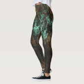 Blauwgroen Cooper Patina Metallic Leggings (Links)