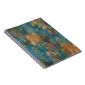 Blauwgroen Cooper Patina Notitieboek (Rechterzijde)