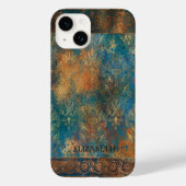 Blauwgroen Cooper Patina Turquoise Case-Mate iPhone Case (Achterkant)
