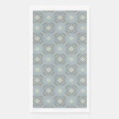 Blauwgroen, crème en schitterend toetsenbord met b servet (Voorkant)