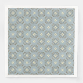 Blauwgroen, crème en schitterend toetsenbord met b servet