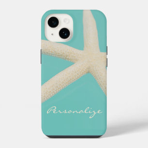 Blauwgroen crème van de zeeglever iPhone 14 hoesje