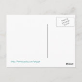 Blauwgroen Cupcake-briefkaart Briefkaart (Achterkant)