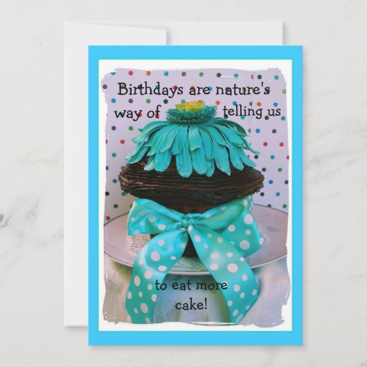 Blauwgroen Cupcake-uitnodiging Kaart (Voorkant)