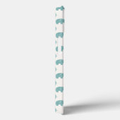 Blauwgroen Cute Elephant Patroon Case-Mate iPhone Case (Achterkant / Rechts)