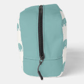Blauwgroen Cute Elephant Patroon Toilettasje (Rechts)