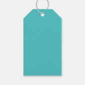 Blauwgroen D20-desktop Gamer Wedding Gift-Labels Cadeaulabel (Achterkant)