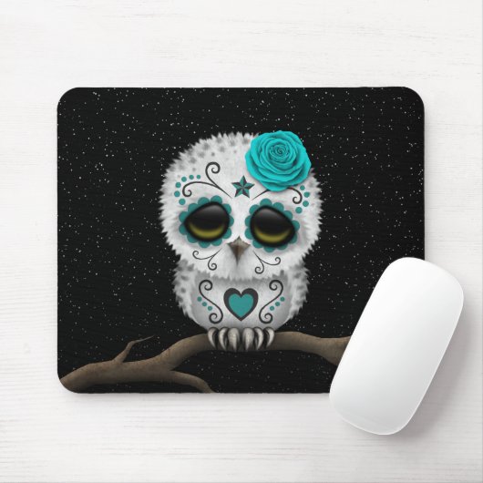 Blauwgroen dag van de dode suikerriet muismat (Met muis)