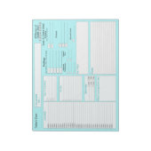 Blauwgroen | Dagelijkse planner | 5 en 1 Food Jour Notitieblok (Linkerzijde)