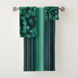 Blauwgroen dagen bad handdoek