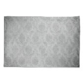 Blauwgroen  Damask Monogram Kussensloop (Achterkant)