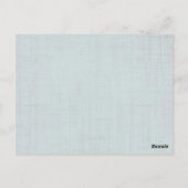 Blauwgroen  Damask Tafelnummerkaart Briefkaart (Achterkant)