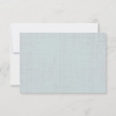 Blauwgroen Damask Wedding RSVP Kaartje (Achterkant)