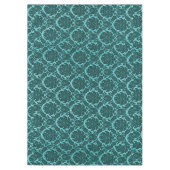 Blauwgroen Damasklassieke multi-size Tafelkleed (Voorkant)