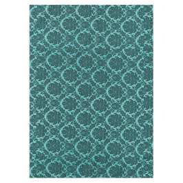 Blauwgroen Damasklassieke multi-size Tafelkleed