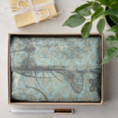 Blauwgroen dames ontkoppelen tissuepapier (Geschenk)