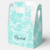 Blauwgroen dampgunstdoos bedankdoosjes (Geopend)