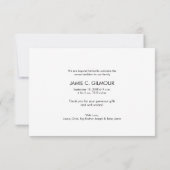 Blauwgroen Dank u die Tweede Foto's Anno introduce Bedankkaart (Achterkant)