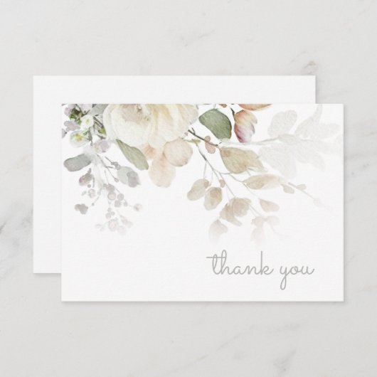  Blauwgroen dank u nota Kaart (Voorkant / Achterkant)