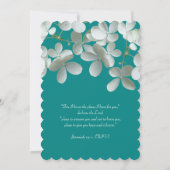 Blauwgroen de Uitnodiging van de Manuscript van de (Achterkant)