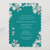 Blauwgroen de Uitnodiging van de Manuscript van de (Voorkant / Achterkant)