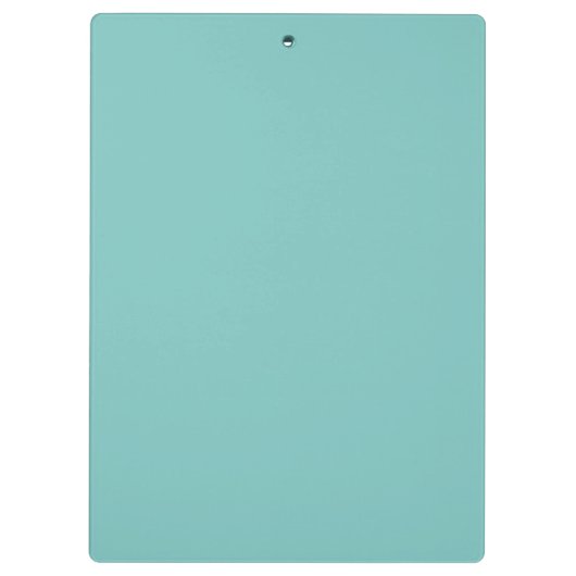 Blauwgroen decoratief rond monogram klembord (Achterkant)