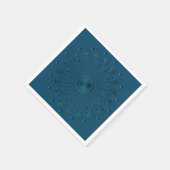 Blauwgroen decoratieve servetten (Hoek)