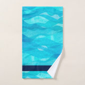 Blauwgroen decoratieve set handdoekhanddoeken bad handdoek (Handdoek)