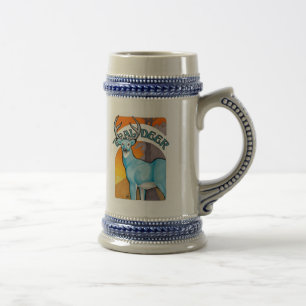 Blauwgroen Deer Stein Bierpul