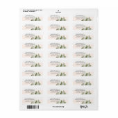 Blauwgroen dennenbomen en label voor weddenschappe (Full Sheet)