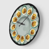 Blauwgroen Deviled Eggs  Dish Keuken Decor Grote Klok (Hoek)