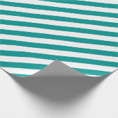 Blauwgroen diagonaal opvulpapier met strips cadeaupapier (Hoek)