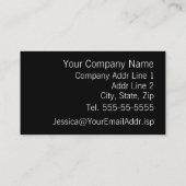 Blauwgroen diamantpatroon Modern Professional Visitekaartje (Achterkant)