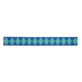Blauwgroen Diamond Style Argyle Blue Ribbon Satijnen Lint (Voorkant)