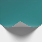 Blauwgroen diep donker verzadigd intens cadeaupapier (Hoek)