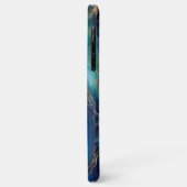 Blauwgroen diepten: Abstracte oceaan in blauw en g Case-Mate iPhone Case (Achterkant/links)