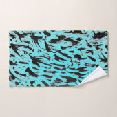 Blauwgroen Dierenprint Abstract Bad Handdoek (Handdoek)