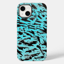 Blauwgroen Dierenprint Abstract