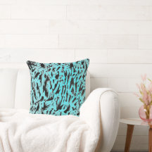 Blauwgroen Dierenprint Abstract