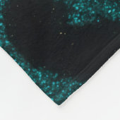 blauwgroen dierenprintdeken fleece deken (Hoek)