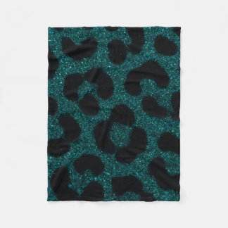 blauwgroen dierenprintdeken fleece deken