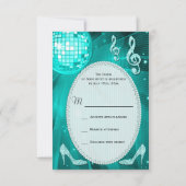 Blauwgroen Disco Ball Sparkle Heels RSVP (Achterkant)