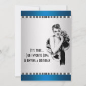 Blauwgroen Diva verjaardagsfeestje uitnodiging (Voorkant)