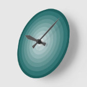 Blauwgroen doel wandklok midden (Hoek)