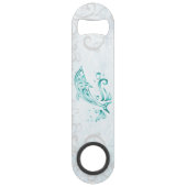 Blauwgroen dolfijnvriendelijke opening voor fles speed flessenopener (Achterkant)